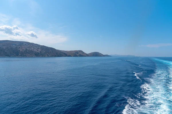 Vista Bahía Puerto Parikia Isla Las Cícladas Mar Egeo Paroikia — Foto de Stock