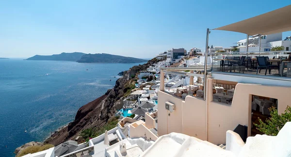 Oia - kykladeninsel santorini - ägäis - griechenland — Stockfoto