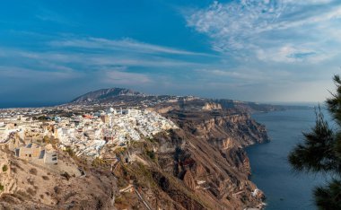 Denizde Teras - Thira Köyü - Ege Denizi - Santorini Adası