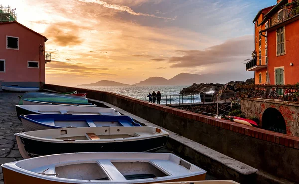 Tellaro dorp - La Spezia - Ligurische zee - Italië — Stockfoto