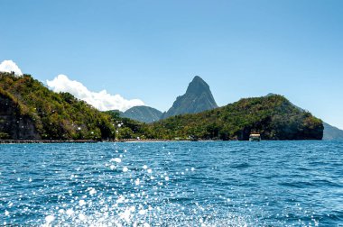 Soufriere Körfezi - Petit Piton Bölgesi - Karayip Adası - Saint Luci
