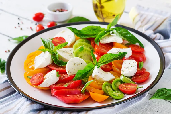 Salade Maison Caprese Alimentation Italienne — Photo