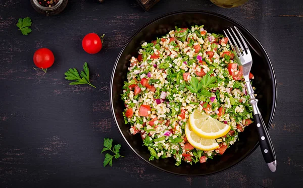 Tabbouleh Salade Traditionele Midden Oosten Arabisch Gerecht Levantijnse Vegetarische Salade — Stockfoto