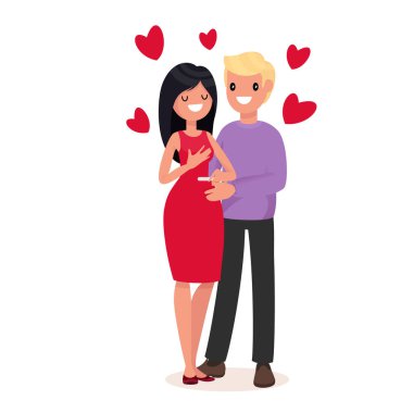 Erkek ve kadın hamilelik testi. 