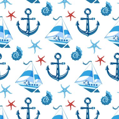 düz stil desende deniz