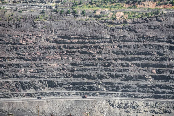 Estrazione Minerale Ferro Enorme Cava — Foto Stock