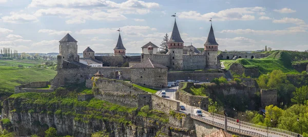 Vista Panorâmica Fortaleza Kamyanets Podilsky — Fotografia de Stock