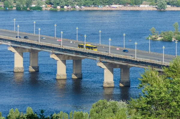 Puente Automóviles Sobre Río — Foto de Stock