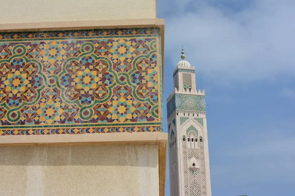 Mezquita Hussein Casablanca — Foto de Stock