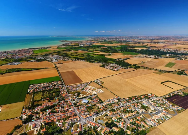 Légifotó Saint Vivien Falu Charente Maritime — Stock Fotó