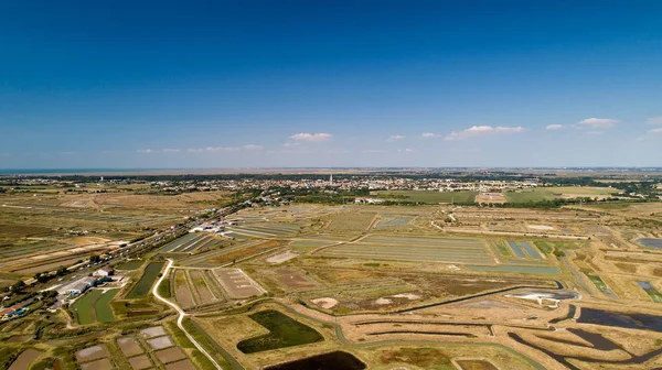 Letecký Pohled Ústřice Marennes Charente Maritime — Stock fotografie