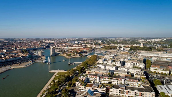 Aerial photography of La Rochelle city in Charente Maritime — Stock Photo, Image