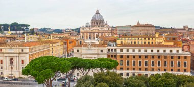 Roma ve St. Peter Bazilikası Panoraması