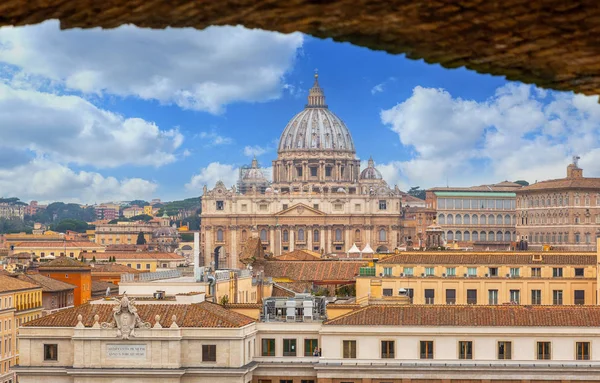 로마 시내 바티칸 스카이 라인 보기 — 스톡 사진