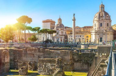 Trajan'ın sütun ve kilise, Roma, İtalya