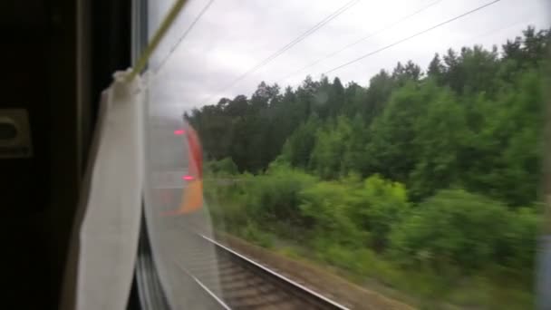 Θέα από το παράθυρο του τρένου — Αρχείο Βίντεο