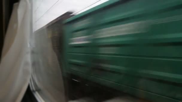 Vista desde la ventana del tren — Vídeos de Stock
