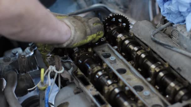 Mécanicien automobile travaillant dans le centre de service — Video