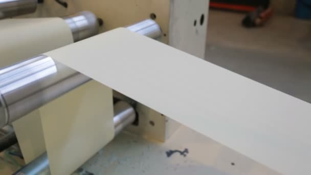 À l'usine de fabrication de papier — Video