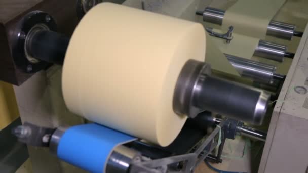 På papperstillverkningsfabrik — Stockvideo