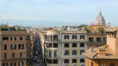 Roma şehir manzarası İspanyol Merdivenlerinden
