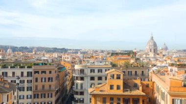 Roma şehir manzarası İspanyol Merdivenlerinden