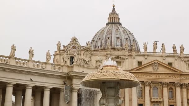 バチカンの聖ペテロ大聖堂 — ストック動画