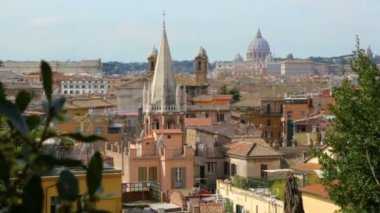 Pincio Terası 'ndan Roma şehir manzarası