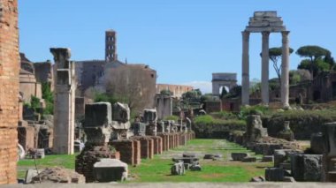 Roma Forumu güneşli bir günde, Roma, İtalya