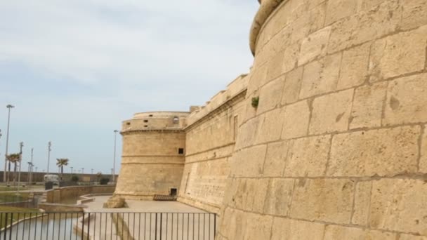 Paredes de fortaleza, Itália — Vídeo de Stock