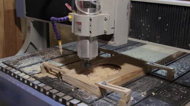 3D різьбова гравірувальна машина в дії — стокове відео