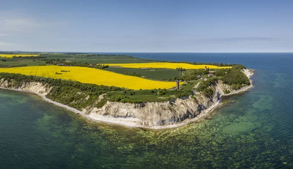 Aerial view of Cape Arkona on the island of Ruegen in Mecklenburg-Vorpommern — Stock Photo, Image