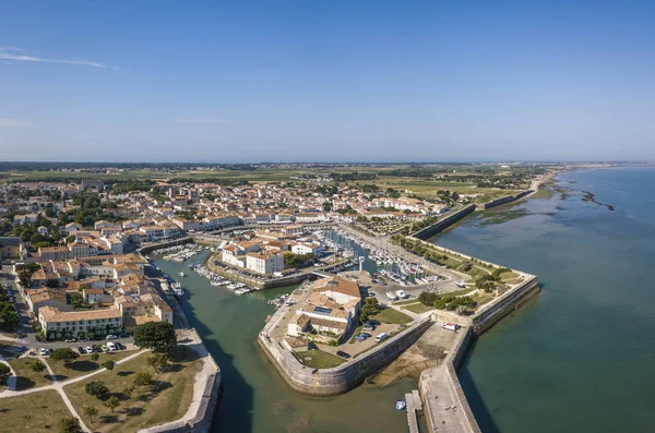 Vista aérea del muelle de Saint-Martin-de-Re — Foto de Stock