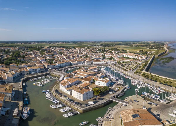 Vue aérienne du quai de Saint-Martin-de-Re — Photo