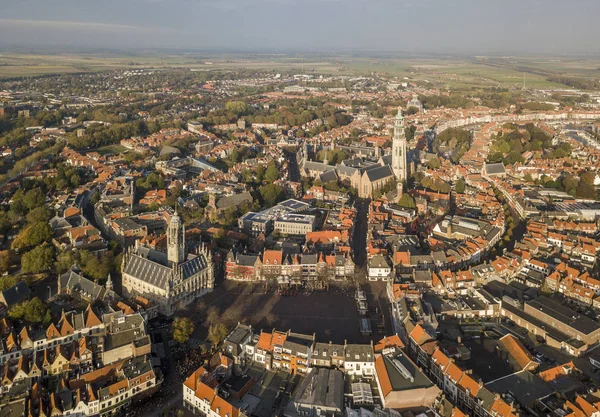 Middelburg, Zeeland havadan görünümü
