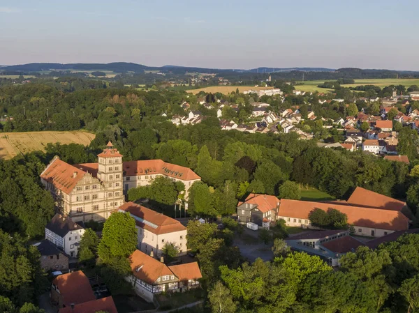 stock image Aerial view of the Brake castle in North Rhine-Westphalia, Germany