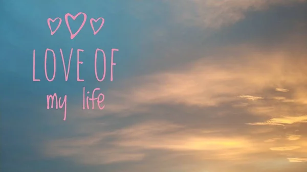 Love Life Beautiful Background Image Motivational Text — Stock Photo, Image