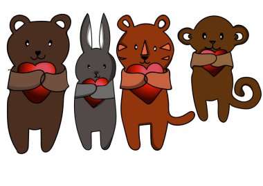 Sevgililer günü aşk güzel afiş, kartı ve diğer süslemeleri için