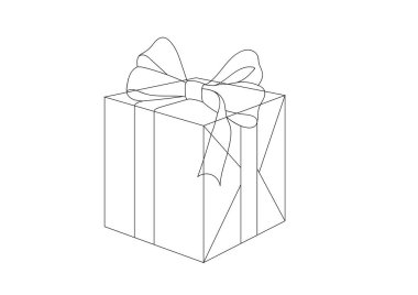 Hediye kutusu teklif basit simgesi