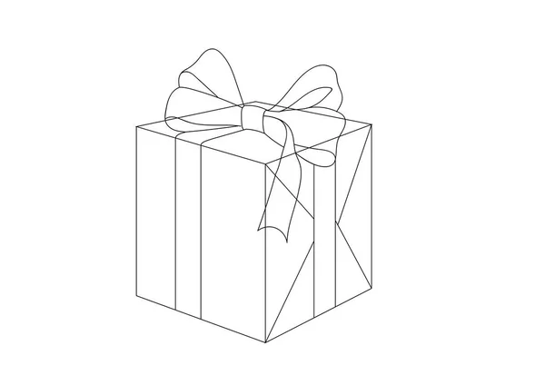 Caja Regalo Oferta Icono Simple — Vector de stock