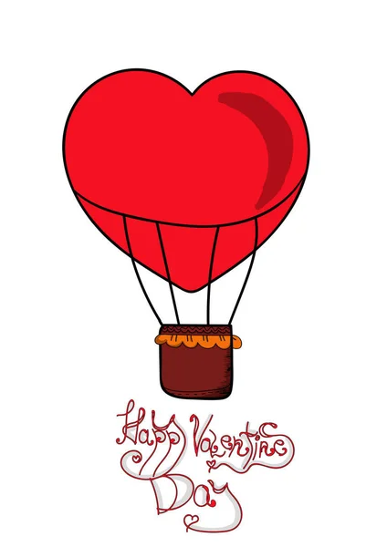 Valentine Day Card Hearts Light Vector Illustration — Stock Vector