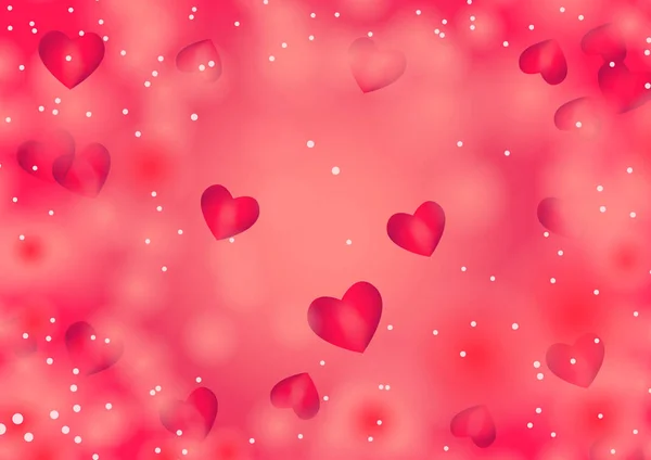 Saint Valentin Amour Décor Vectoriel Couleur Rose — Image vectorielle