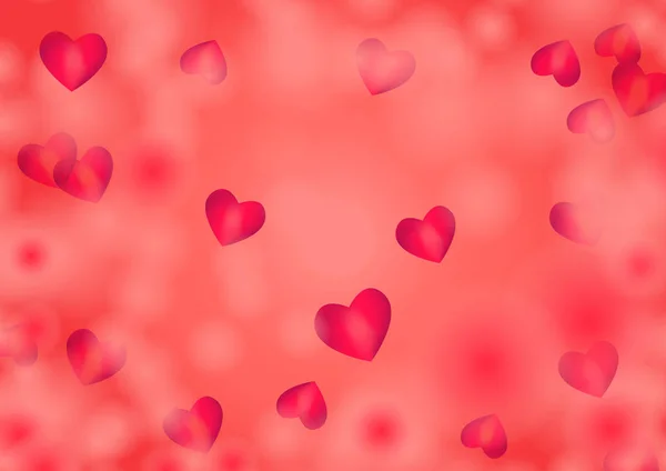 Saint Valentin Amour Décor Vectoriel Couleur Rose — Image vectorielle