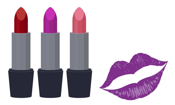 Lipstick, lipstick vector, lipstick isolated
