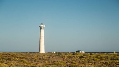 Deniz feneri Beach'te Morro Jable, Fuerteventura, Kanarya Adaları, İspanya.