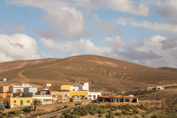 Fuerteventura Espanha Fevereiro 2018 Cafés Restaurantes Beira Mar Ajuy Fuerteventura — Fotografia de Stock