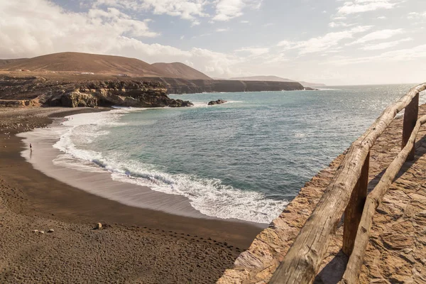 Praia Areia Ajuy Fuerteventura Ilhas Canárias Espanha — Fotografia de Stock