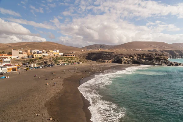 View Sandy Beach Village Ajuy Fuerteventura Canary Islands Spain — Stock Photo, Image