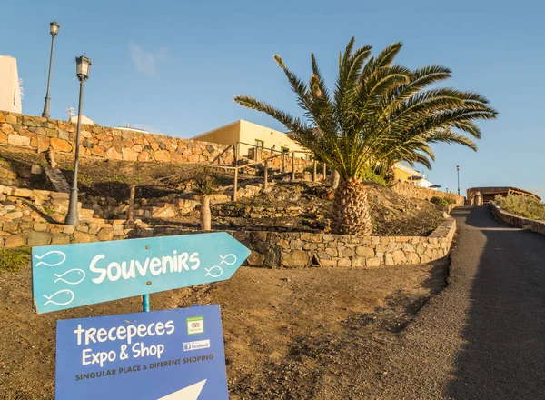 Ajuy Fuerteventura Fevrier 2018 Panneaux Souvenirs Ajuy Fuerteventura Îles Canaries — Photo