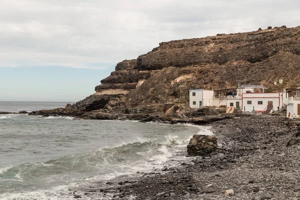 Традиционные Рыболовные Дома Puertito Los Molinos Fuerteventura Канарские Острова Испания — стоковое фото